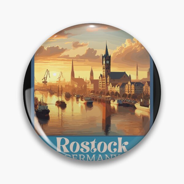 Item preview, Retro Rostock Skyline  designed and sold by MaateoDesign.