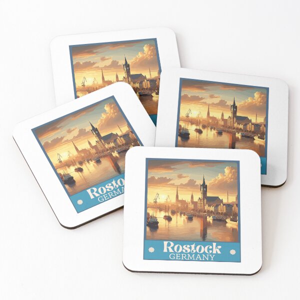 Item preview, Retro Rostock Skyline  designed and sold by MaateoDesign.