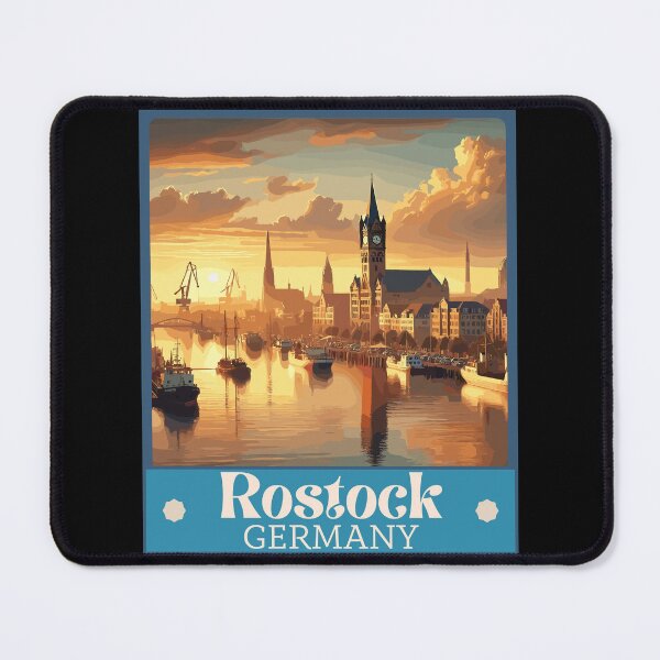 Item preview, Retro Rostock Skyline designed and sold by MaateoDesign.