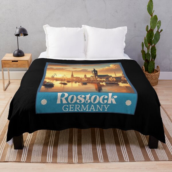 Item preview, Retro Rostock Skyline  designed and sold by MaateoDesign.