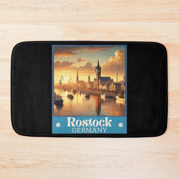 Item preview, Retro Rostock Skyline  designed and sold by MaateoDesign.