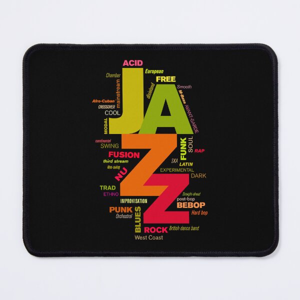 Item preview, Jazz styles and genres - typography and graphics designed and sold by BlackLineWhite.