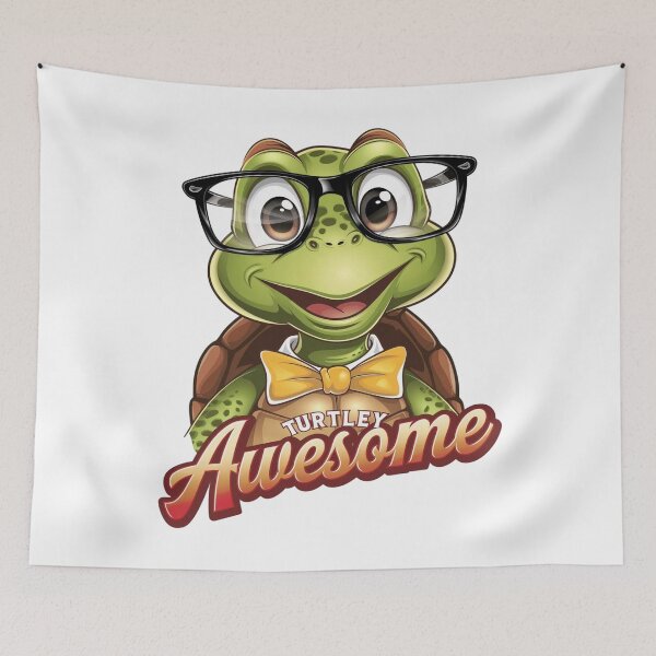Item preview, Turtley awesome - Shell yeah - Funky turtle - Turtle drawing - Little turtle designed and sold by JansenGS.