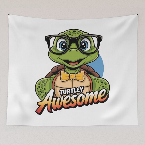 Item preview, Turtley awesome - Shell yeah - Funky turtle - Turtle drawing - Little turtle designed and sold by JansenGS.