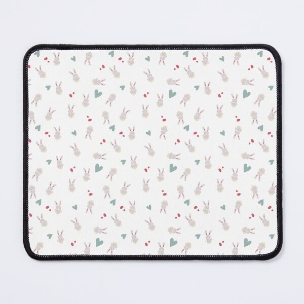 Item preview, Field Of Bunnies - Bouncing beige bunnies non-directional white background designed and sold by BrendaWaldekker.