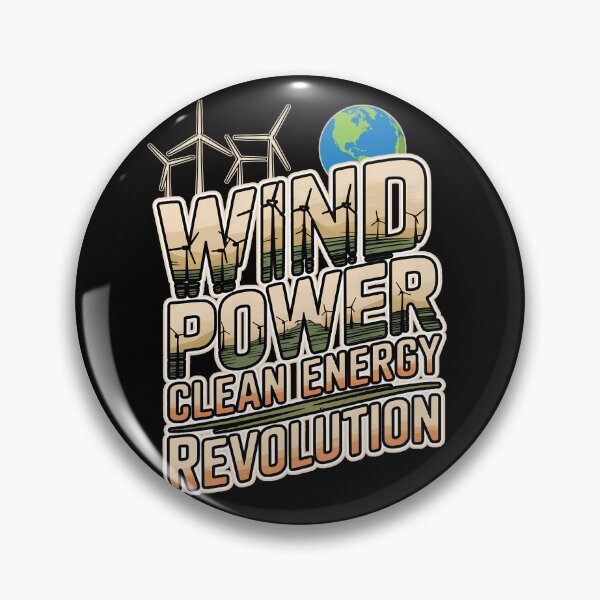 Item preview, WIND POWER CLEAN ENERGY REVOLUTION clean tech free energy global warming design designed and sold by Jt41.