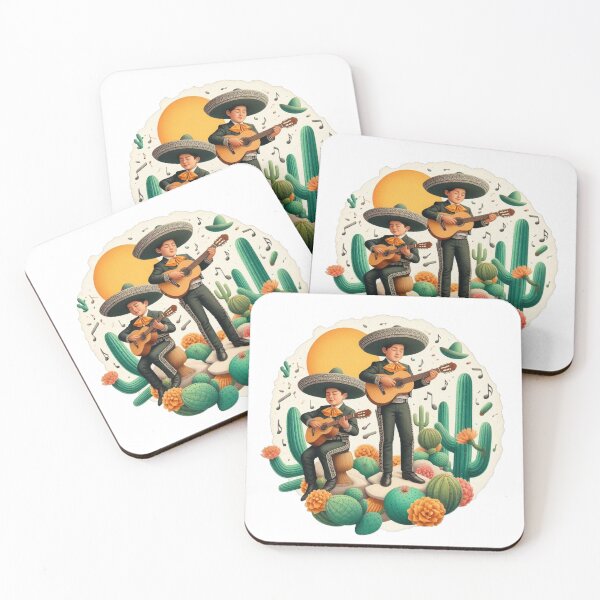 Item preview, mariachi guitar playing 2 kids designed and sold by Kumar-Artist.