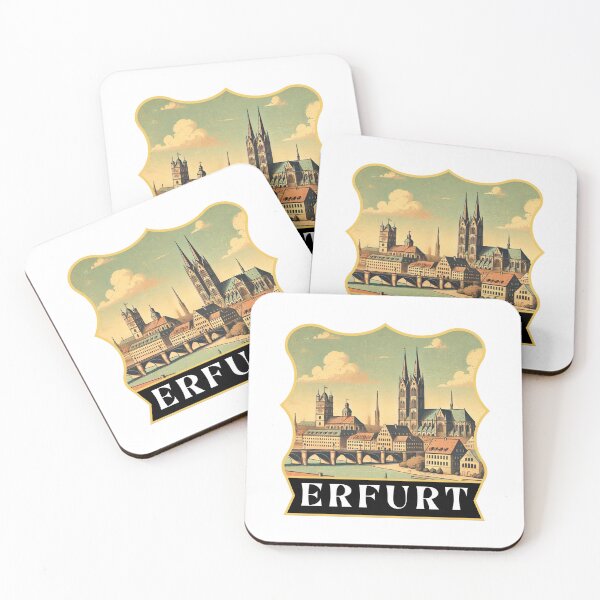 Item preview, Retro Erfurt Skyline  designed and sold by MaateoDesign.