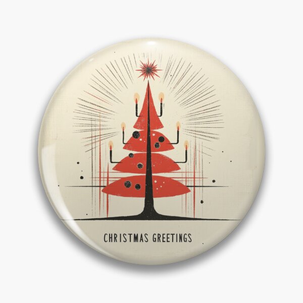 Item preview, 30's Christmas Tree Santa Clause Greetings Card  designed and sold by The Art of Kkatarynka.