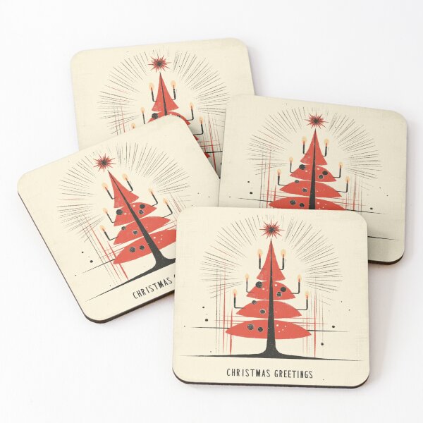 Item preview, 30's Christmas Tree Santa Clause Greetings Card  designed and sold by The Art of Kkatarynka.
