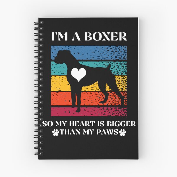 Item preview, Boxer dog.Boxer heart.Heart bigger than paws.Retro boxwe dog. designed and sold by JAGA-ALIME.