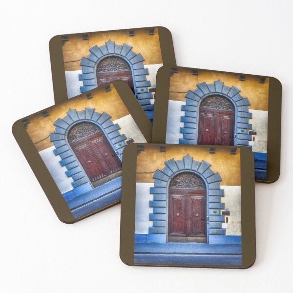 Item preview, Florence Door Framed in Blue  designed and sold by Kathy Weaver.