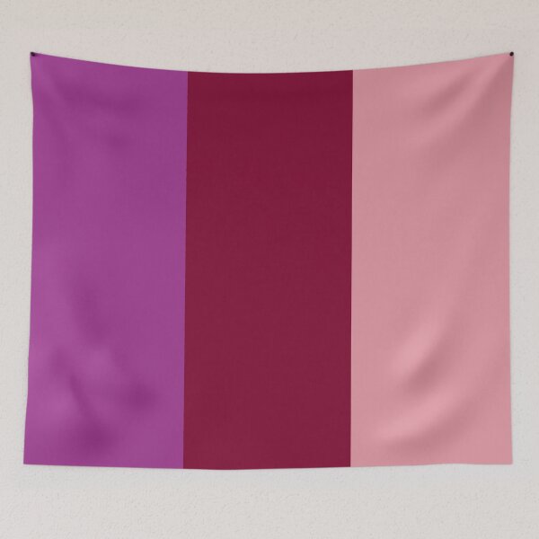 Item preview, Vertical Wide Stripes In Three Shades Purple Magenta Pink designed and sold by taiche.