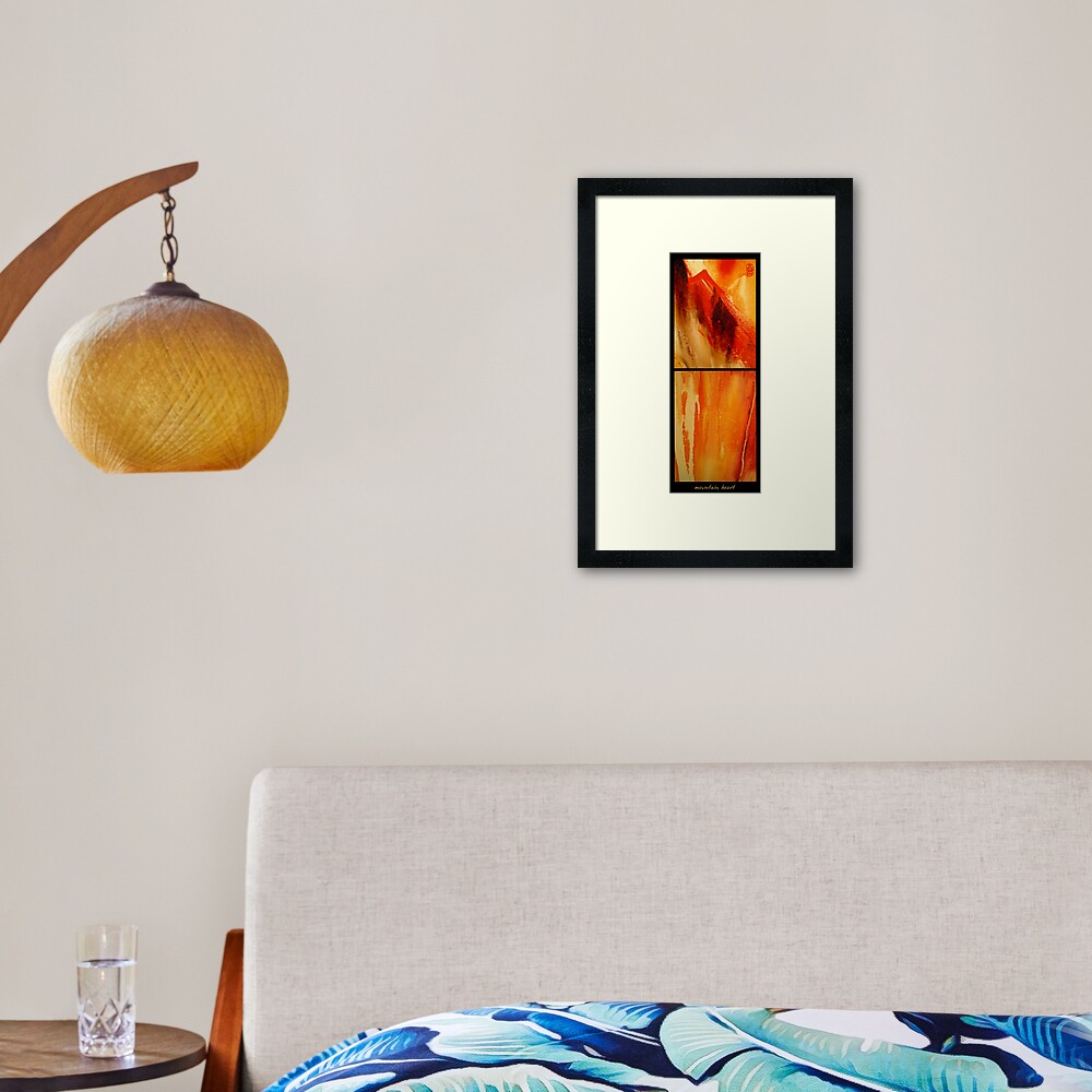 Mountain Heart Framed Art Print