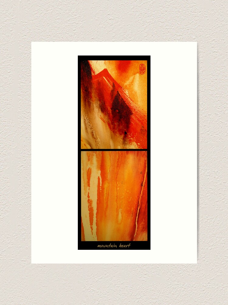 Alternate view of Mountain Heart Art Print