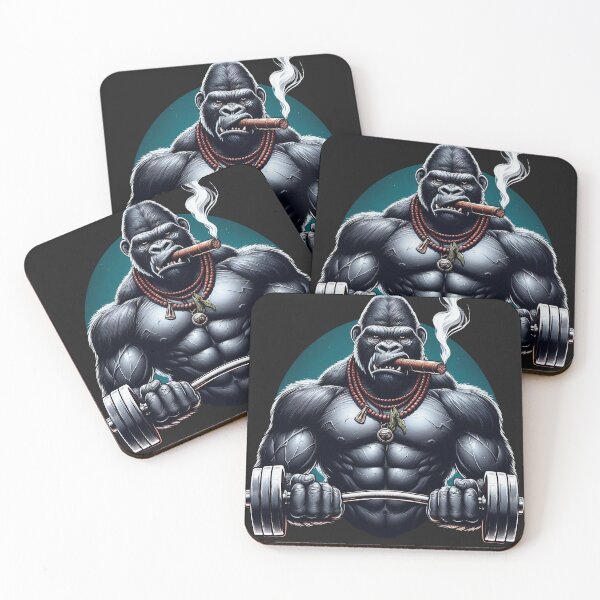 Item preview, Silver Back Gym Gorrila Workin Out designed and sold by neildoch.