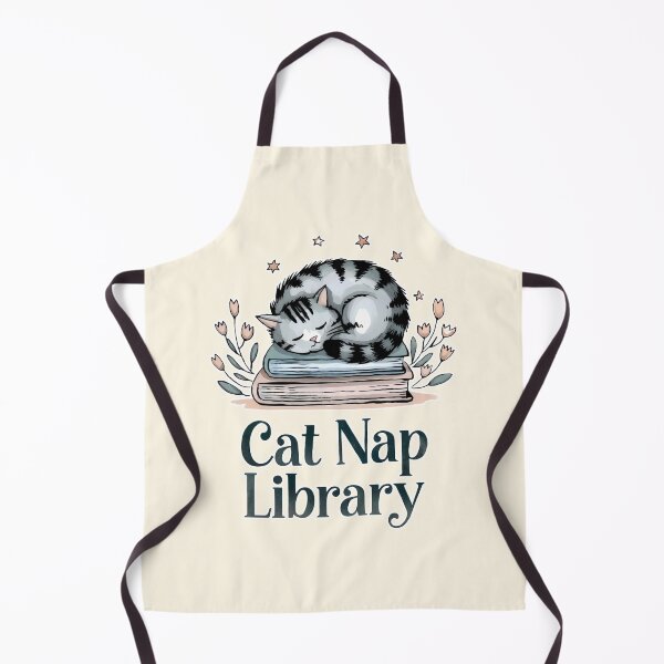 Item preview, Cat Nap Library Cozy Book Lover Design designed and sold by Dream-Fab.