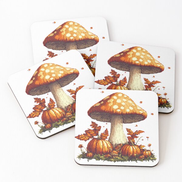 Item preview, Mushroom Autumn Design designed and sold by NicolasGlowArt.
