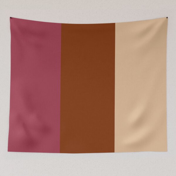 Item preview, Vertical Wide Stripes In Three Shades Brown Pink Ecru designed and sold by taiche.