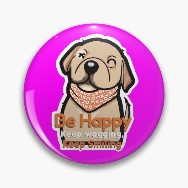 Item preview, Happy little pup . Be happy , keep wagging , keep smilling designed and sold by tennstudio.