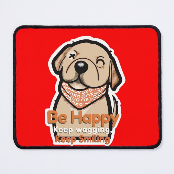Item preview, Happy little pup . Be happy , keep wagging , keep smilling designed and sold by tennstudio.
