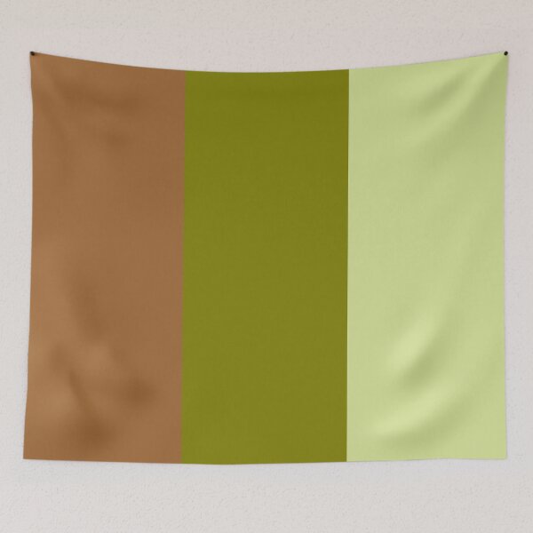 Item preview, Vertical Wide Stripes In Three Shades Brown Pistachio Green designed and sold by taiche.