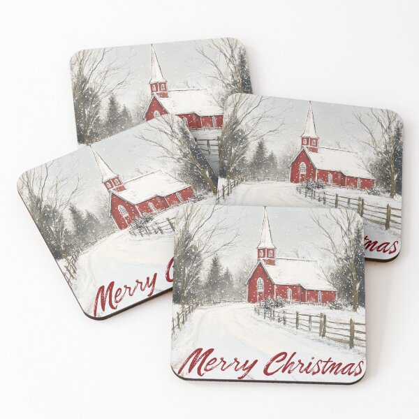 Item preview, Charming Cottage Christmas Scene Card designed and sold by The Art of Kkatarynka.