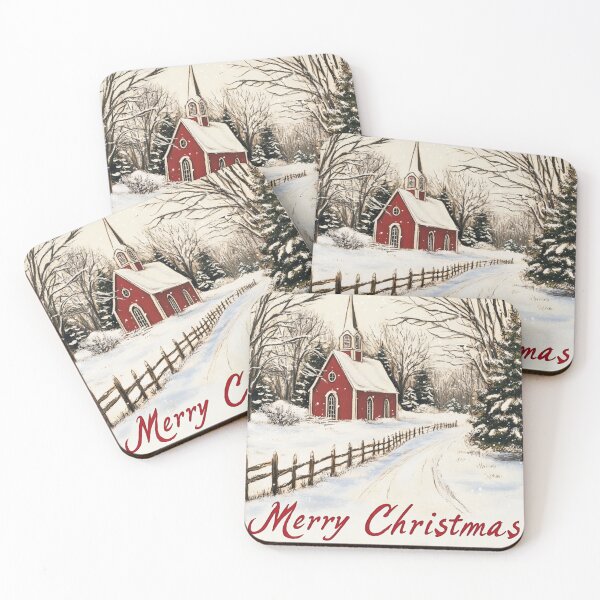 Item preview, Charming Cottage Christmas Scene Card designed and sold by The Art of Kkatarynka.