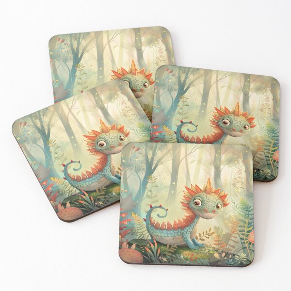 Item preview, Whimsical creature amidst colorful forest scenery designed and sold by Artessie.