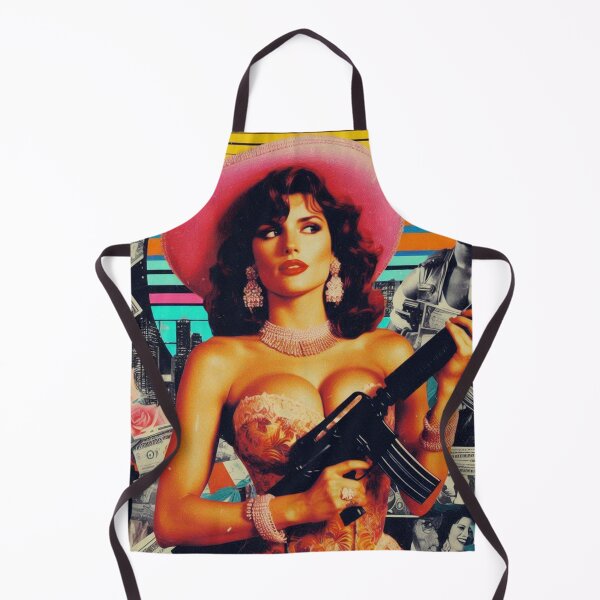 Item preview, 80s Retrowave Collage Woman designed and sold by PulpVintage.