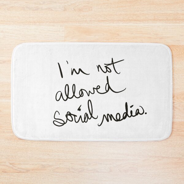 Item preview, I’m not allowed social media designed and sold by abeink.