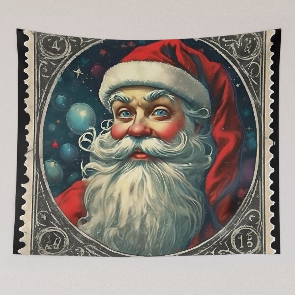Item preview, Santa A Vintage Christmas Stamp Collection designed and sold by Vintagestamps.