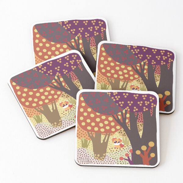Item preview, Autumn forest with a cute Fox designed and sold by Maartje de Volder.