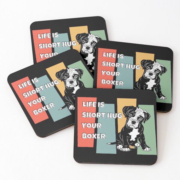 Item preview, Puppy Boxer dog.Life is short,hug your boxer.Retro boxer dog. designed and sold by JAGA-ALIME.