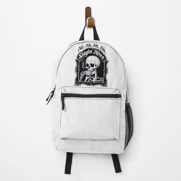 Item preview, Funny "Staying Alive" Skeleton Drinking Coffee for Musicians & DJs designed and sold by paulo silveira.