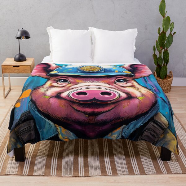 Item preview, Graffitti Pig In Police Riot Gear designed and sold by Boxing Kangaroo Retail Company.