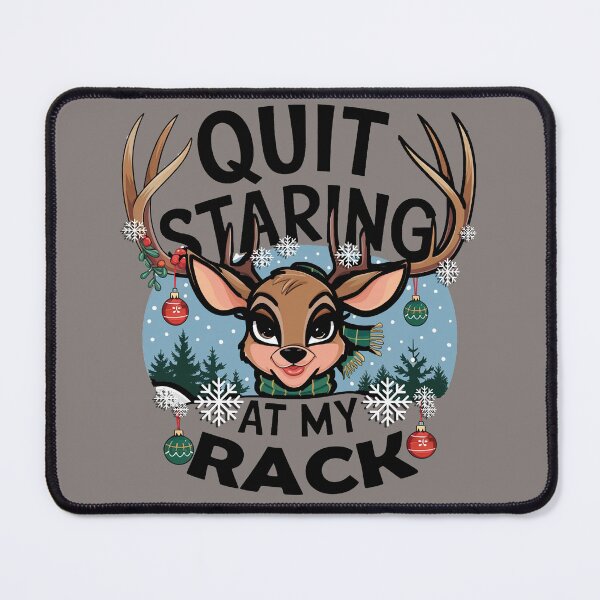 Item preview, Funny Couple Stop Staring At My Rack Reindeer Christmas designed and sold by tamdevo1.