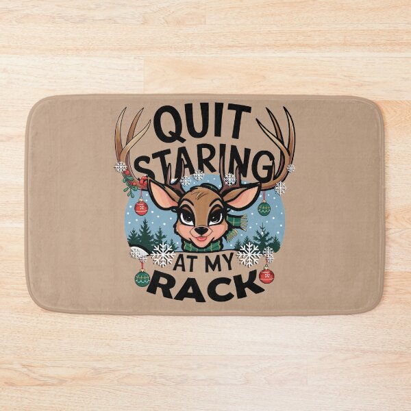 Item preview, Funny Couple Stop Staring At My Rack Reindeer Christmas designed and sold by tamdevo1.