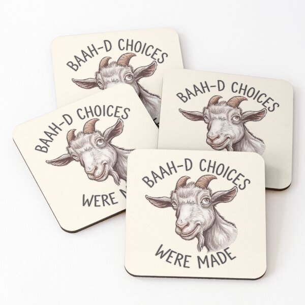 Item preview, Baah-d Choices Were Made Funny Goat Illustration designed and sold by Dream-Fab.