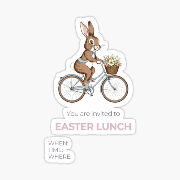 Whimsical Easter Egg Hunt: Watercolor Bunny and Gnome Sticker