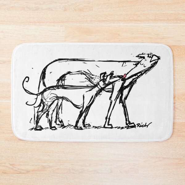 Item preview, Two hounds pink tongue designed and sold by RichSkipworth.