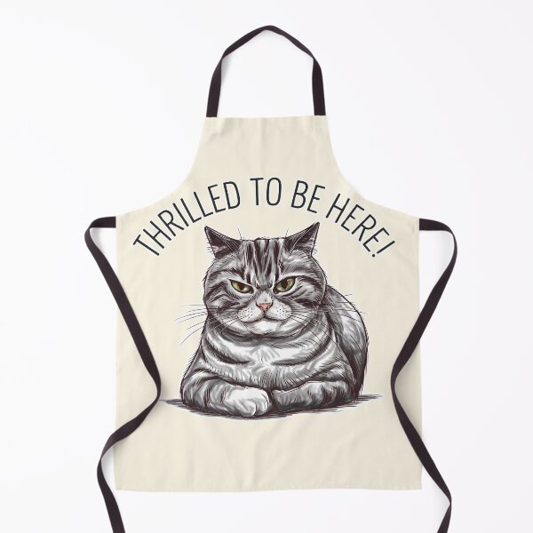 Item preview, Thrilled to Be Here Cat Illustration designed and sold by Dream-Fab.