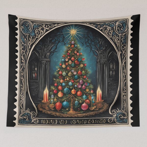 Item preview, Merry & Bright: A Nostalgic Christmas Stamp designed and sold by Vintagestamps.