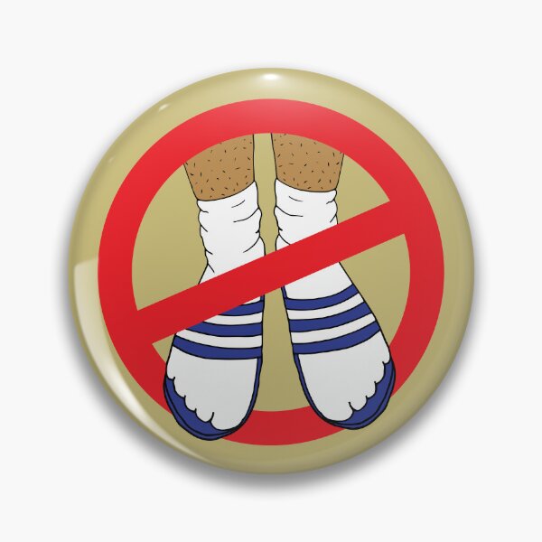 Item preview, Socks and Sandals Prohibited No Entry Sign designed and sold by HotHibiscus.