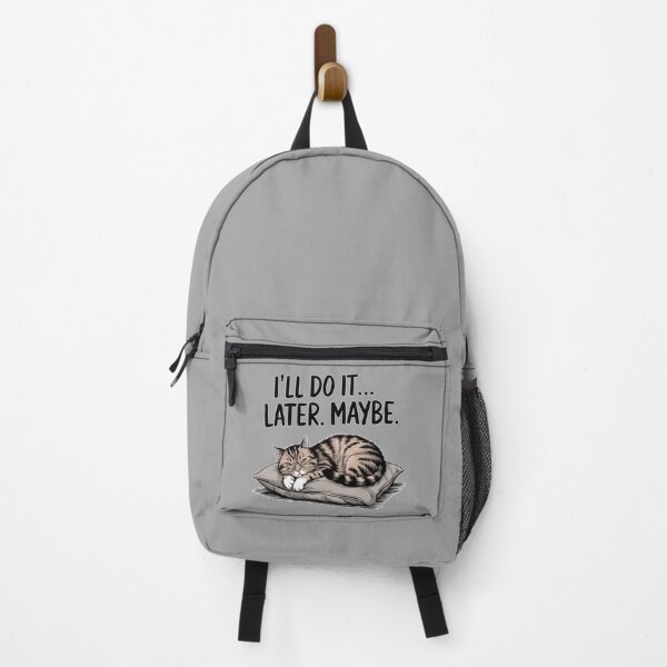 Item preview, I'll Do It Later Maybe Lazy Cat Illustration designed and sold by Dream-Fab.
