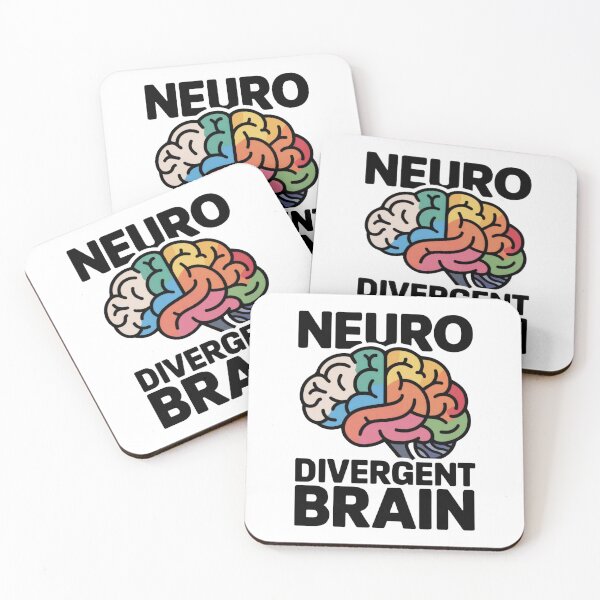 Item preview, Colorful Neurodivergent Brain Sticker - Bold Multicolor Design designed and sold by WatermelonPink.