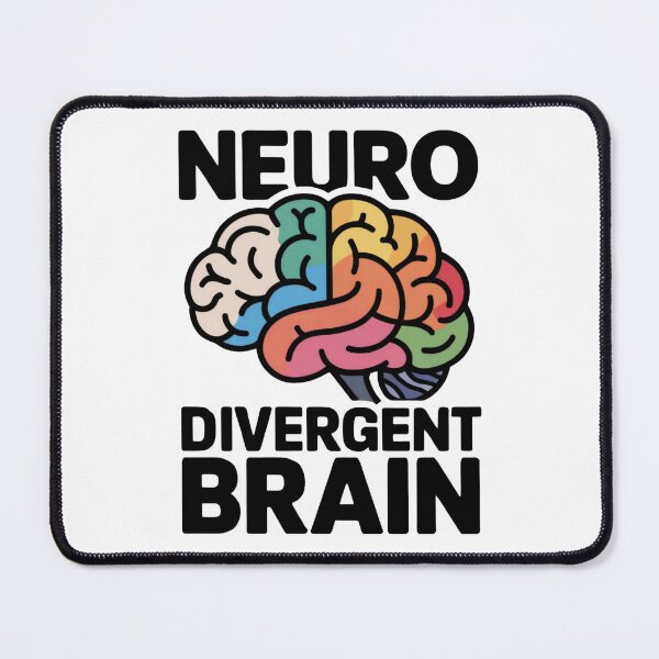 Item preview, Colorful Neurodivergent Brain Sticker - Bold Multicolor Design designed and sold by WatermelonPink.