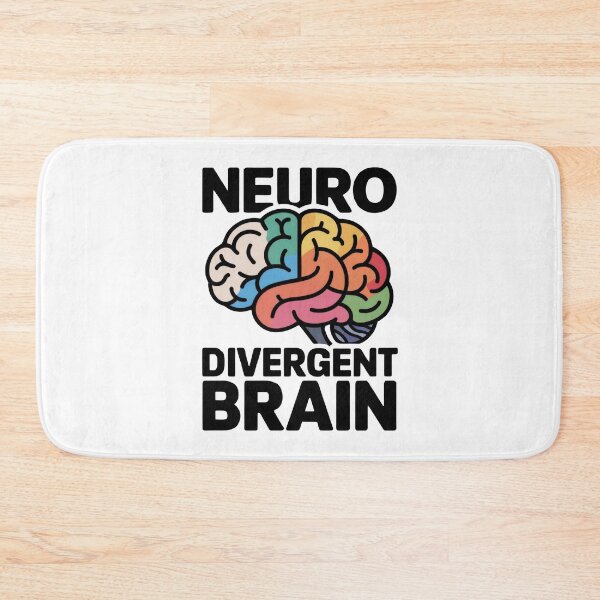 Item preview, Colorful Neurodivergent Brain Sticker - Bold Multicolor Design designed and sold by WatermelonPink.