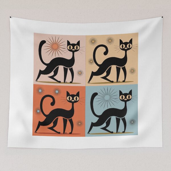 Item preview, Atomic Katz designed and sold by Angry Swan Designs.