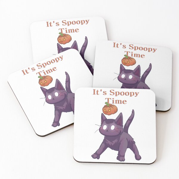 Item preview, It's spoopy time black cat meme designed and sold by Gujc.